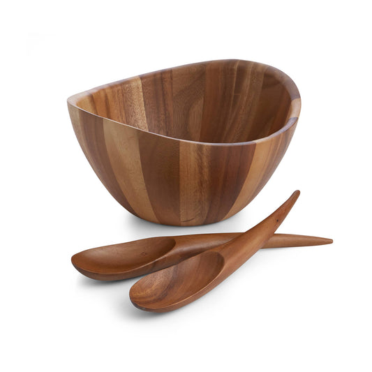 Nambe Harmony 3 Piece Salad Set