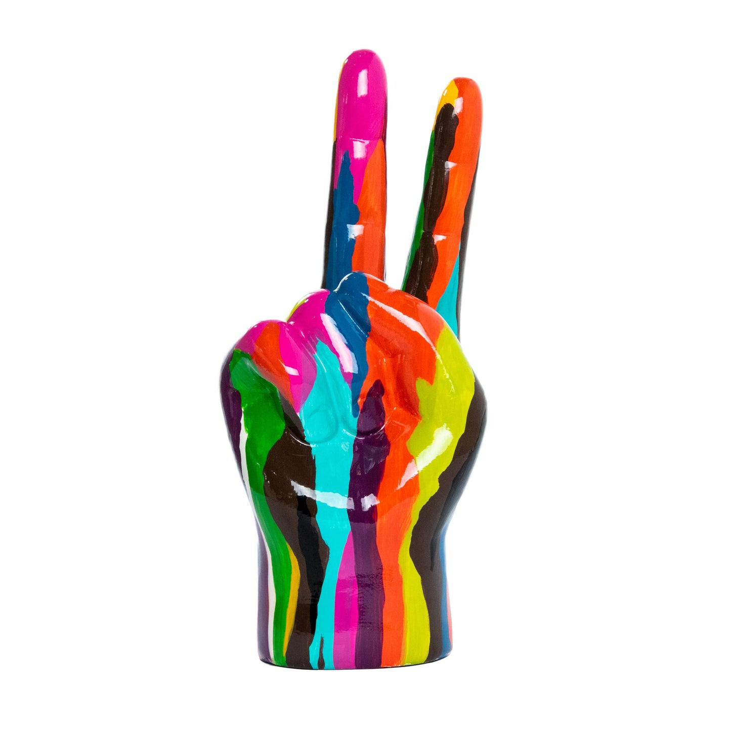 Interior Illusion Graffiti Peace Sign Tabletop - 9" tall