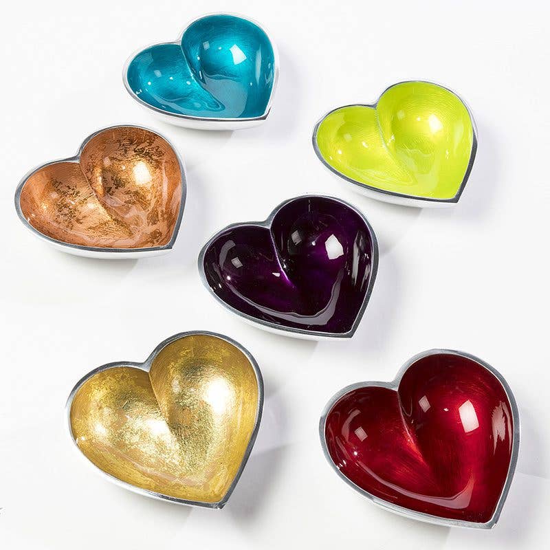 Aluminum enamel Heart Bowls Medium