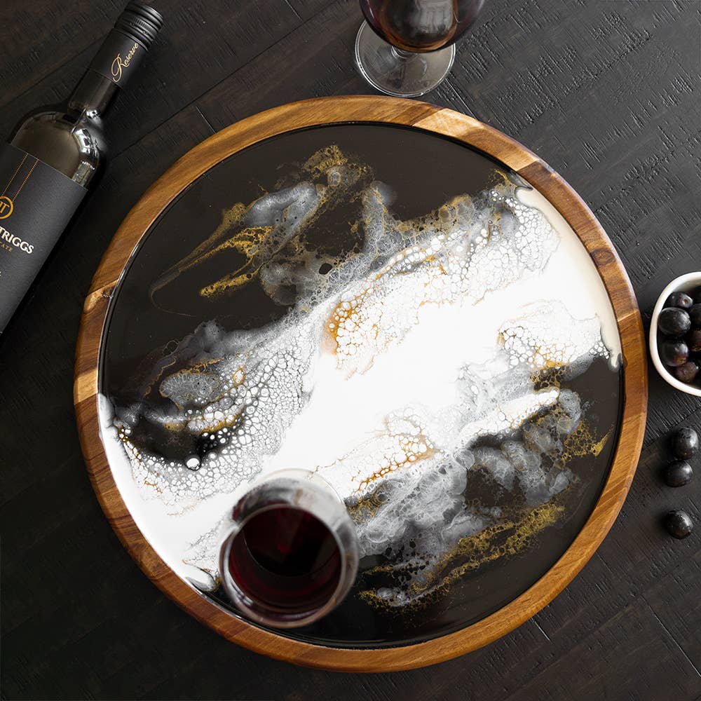Acacia Resin Lazy Susan 16" - sale